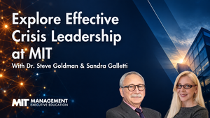 Explore Effective Crisis Leadership at MIT